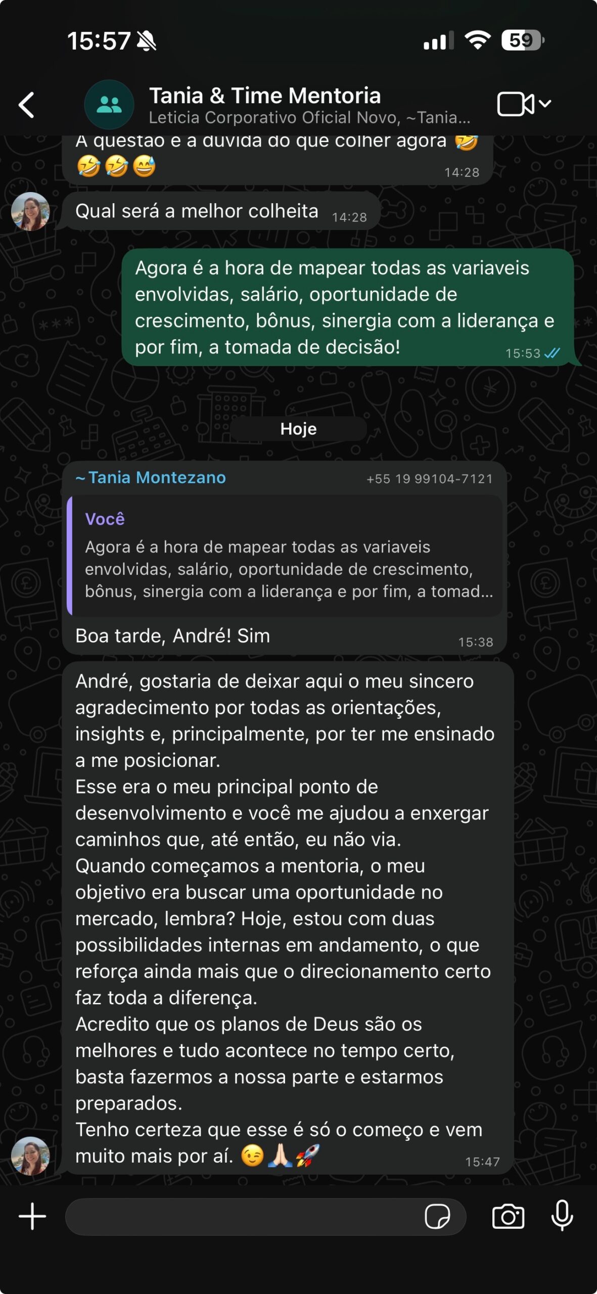 Feedback de aluno