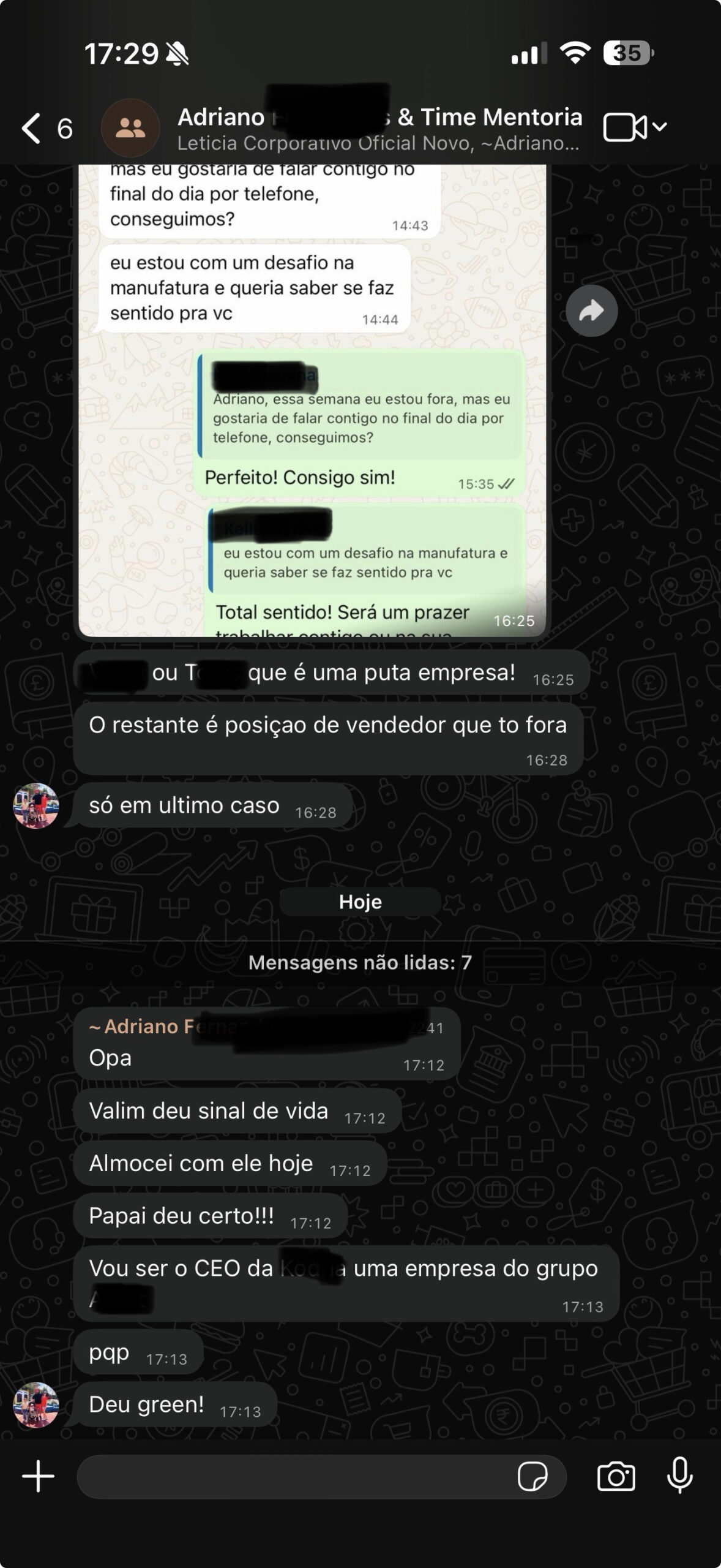 Feedback de aluno