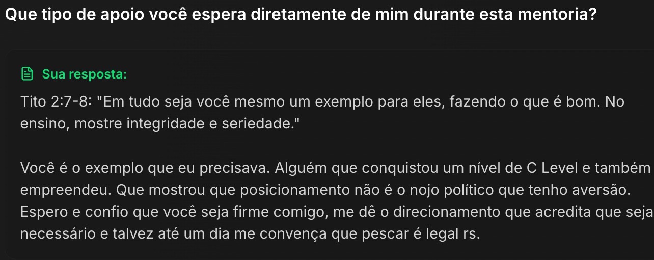 Feedback de aluno